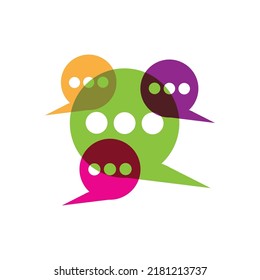 Speech bubble Logo template vector illustration