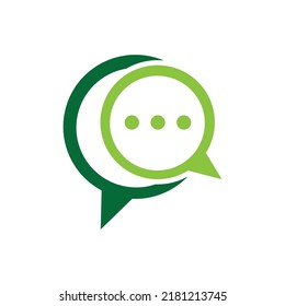 Speech bubble Logo template vector illustration