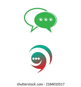 Speech bubble Logo template vector illustration