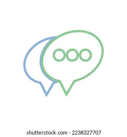 Speech bubble Logo template vector illustration
