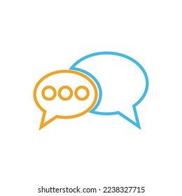 Speech bubble Logo template vector illustration