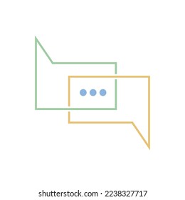 Speech bubble Logo template vector illustration