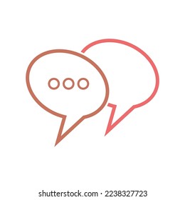 Speech bubble Logo template vector illustration