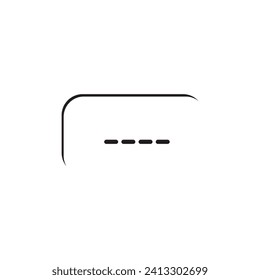Speech bubble  logo vector template