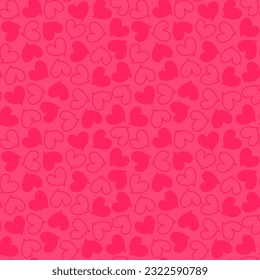 La burbuja de la voz ama los corazones de los mensajes vectores patrón sin fisuras. Luminoso fondo romántico repetible. Diseño de fondo de pantalla de vacaciones.
