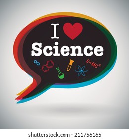 Speech bubble - I Love Science
