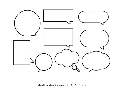 Mensaje de burbuja de voz diálogo de diálogo de comunicación comic cartografía vectorial ilustración