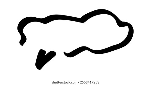 Speech bubble message balloon doodle
