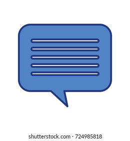 speech bubble message chat dialog media