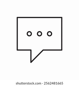 speech bubble message chat talk icon sign vector