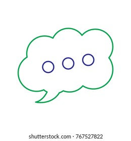 speech bubble message dialog chat