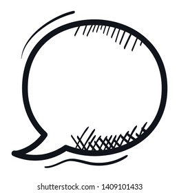 speech bubble message drawing vector illustration