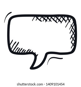 speech bubble message drawing vector illustration