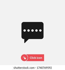 speech bubble message envelope icon vector