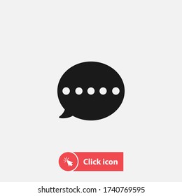 speech bubble message envelope icon vector