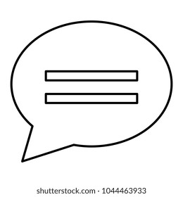 speech bubble message icon