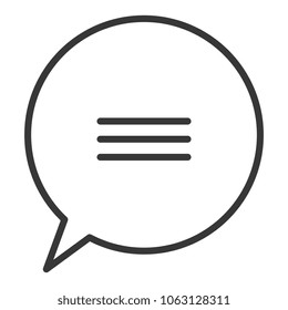 speech bubble message icon