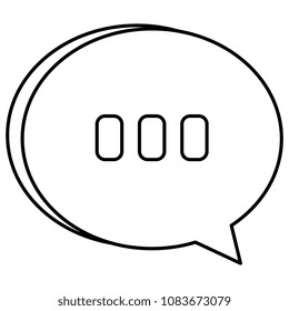 speech bubble message icon