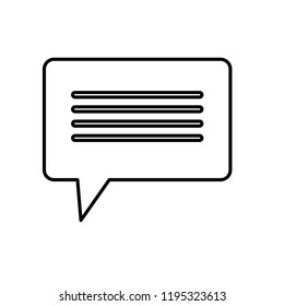 speech bubble message icon
