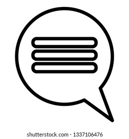 speech bubble message icon