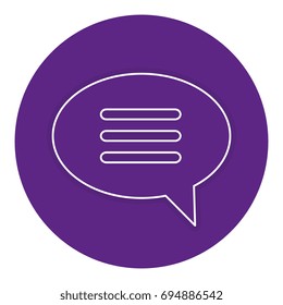 speech bubble message icon