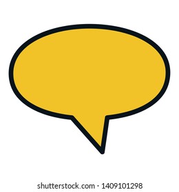 speech bubble message icon vector illustration