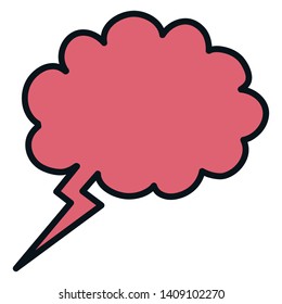 speech bubble message icon vector illustration