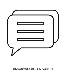 speech bubble message icon vector illustration