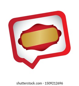 speech bubble message icon vector illustration