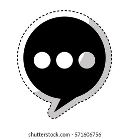 speech bubble message icon vector illustration design