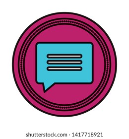 speech bubble message isolated icon