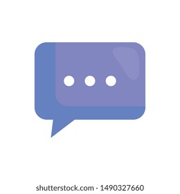 speech bubble message isolated icon