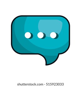 speech bubble message isolated icon