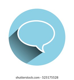 speech bubble message isolated icon