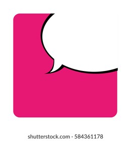 speech bubble message isolated icon
