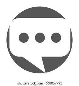 speech bubble message isolated icon