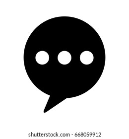 speech bubble message isolated icon