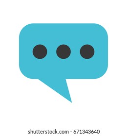 speech bubble message isolated icon