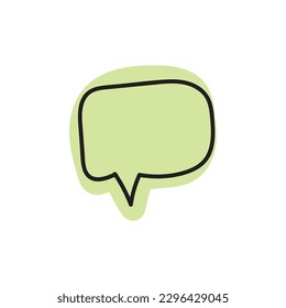 speech bubble and message simple icon