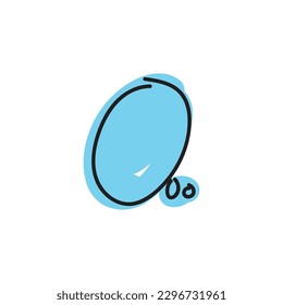 speech bubble and message simple icon