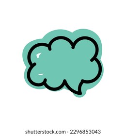 speech bubble and message simple icon