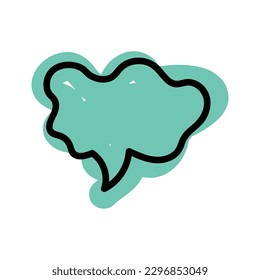 speech bubble and message simple icon