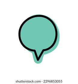 speech bubble and message simple icon
