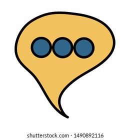 speech bubble message social icon