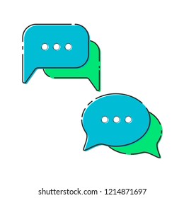 speech bubble. messege icon. dialog icon. chat