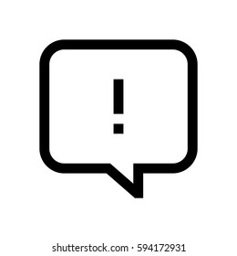 Speech bubble mini line, icon, background and graphic. The icon is black and white, linear  flat, vector, pixel perfect, minimal, suitable for web and print. 