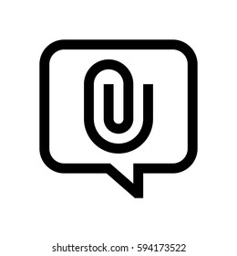 Speech bubble mini line, icon, background and graphic. The icon is black and white, linear  flat, vector, pixel perfect, minimal, suitable for web and print. 