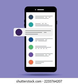 speech bubble mobile phone  text chat communications apps messenger smartphone icons Chatting vector design