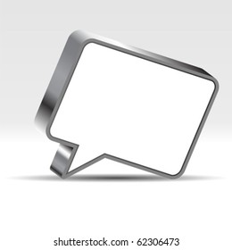 Speech bubble with negative space to insert text