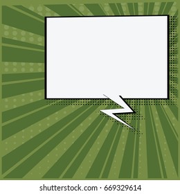 Speech bubble on comic book backraund